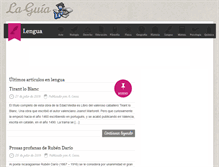 Tablet Screenshot of lengua.laguia2000.com