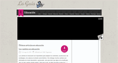 Desktop Screenshot of educacion.laguia2000.com